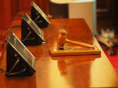 courtroom wooden gavel