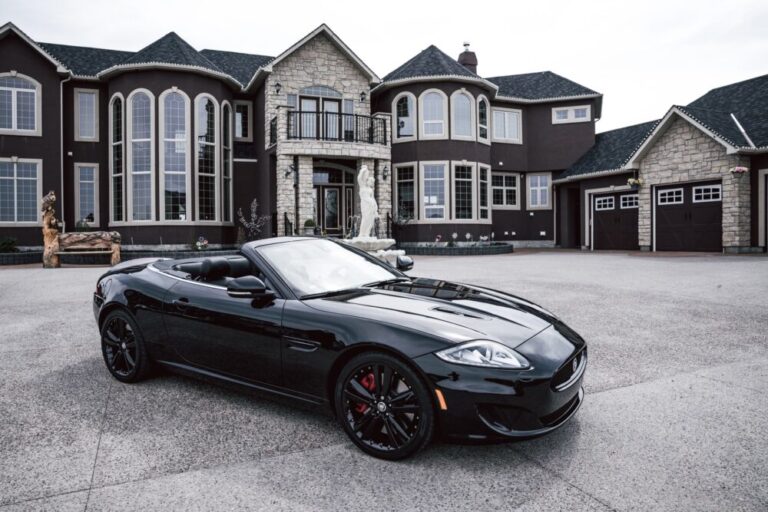 expensive car mansion