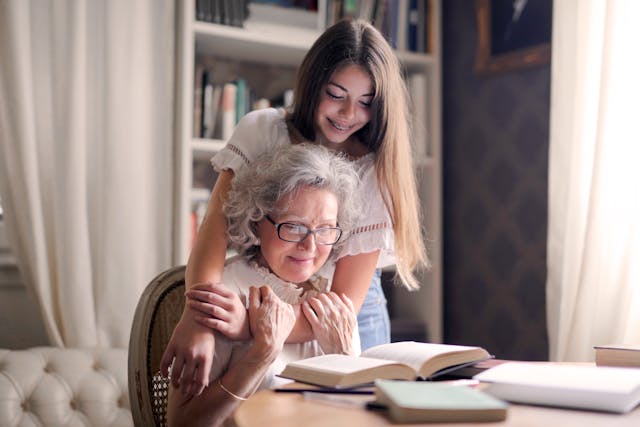 grandmother and grandchild